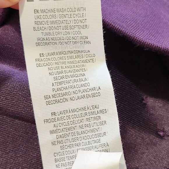 Gaiam Hoodie Sweatshirt For Women Size XXL Purple Vneck Pockets B1 - Picture 14 of 15